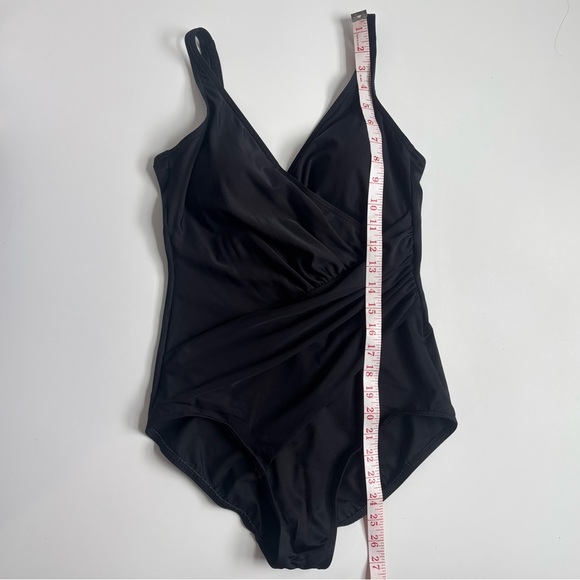 Miraclesuit Oceanus One Piece Swimsuit Black Size 12 - Picture 13 of 16
